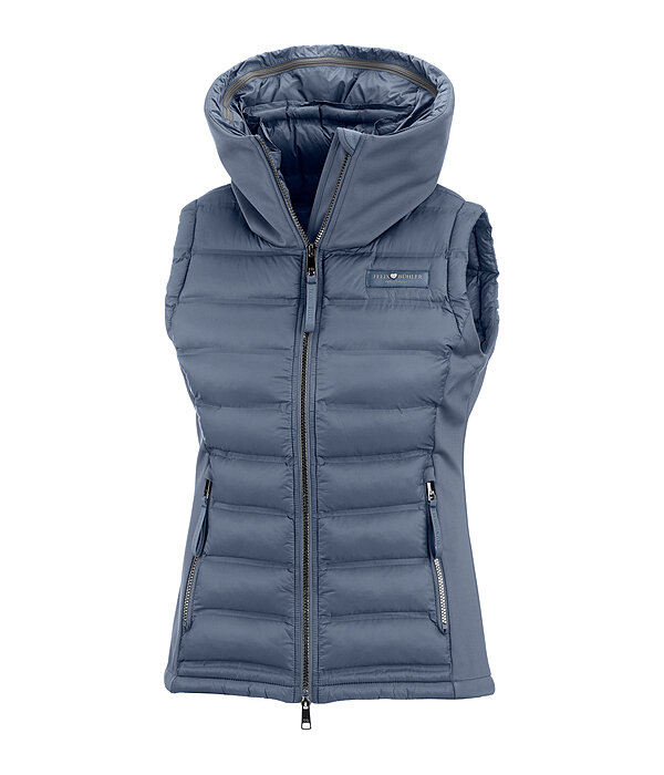 Gilet da equitazione combinato softshell con cappuccio Jessy