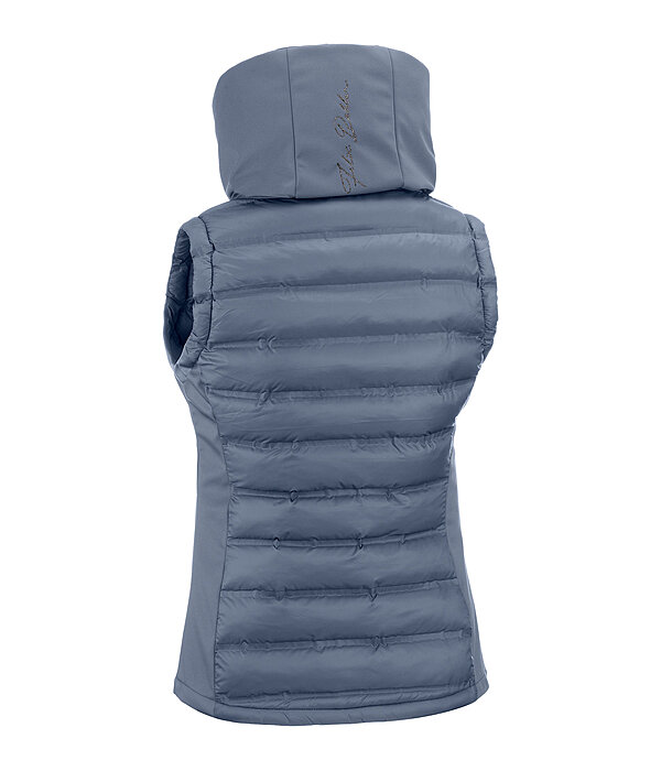 Gilet da equitazione combinato softshell con cappuccio Jessy