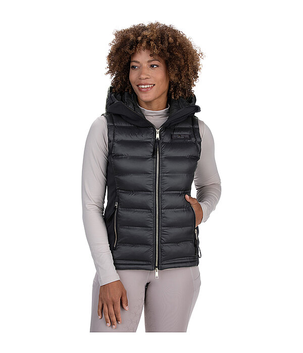 Gilet da equitazione combinato softshell con cappuccio Jessy