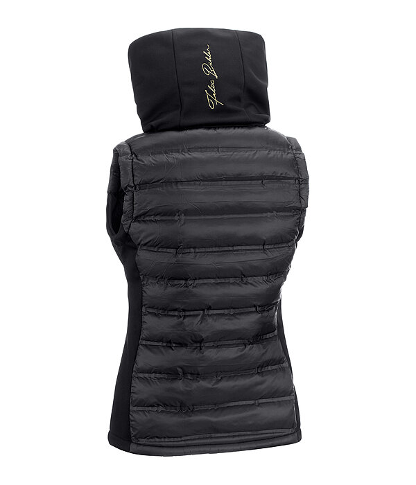 Gilet da equitazione combinato softshell con cappuccio Jessy