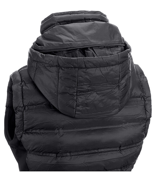 Gilet da equitazione combinato softshell con cappuccio Jessy