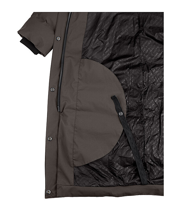 Cappotto da equitazione trapuntato con cappuccio Zoe