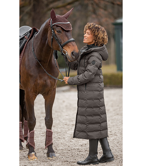 Cappotto da equitazione trapuntato con cappuccio Zoe