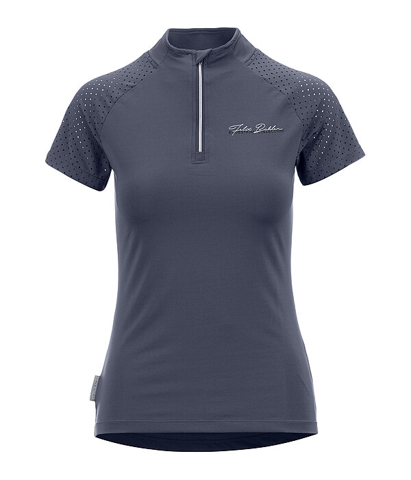 T-shirt funzionale con zip Julie