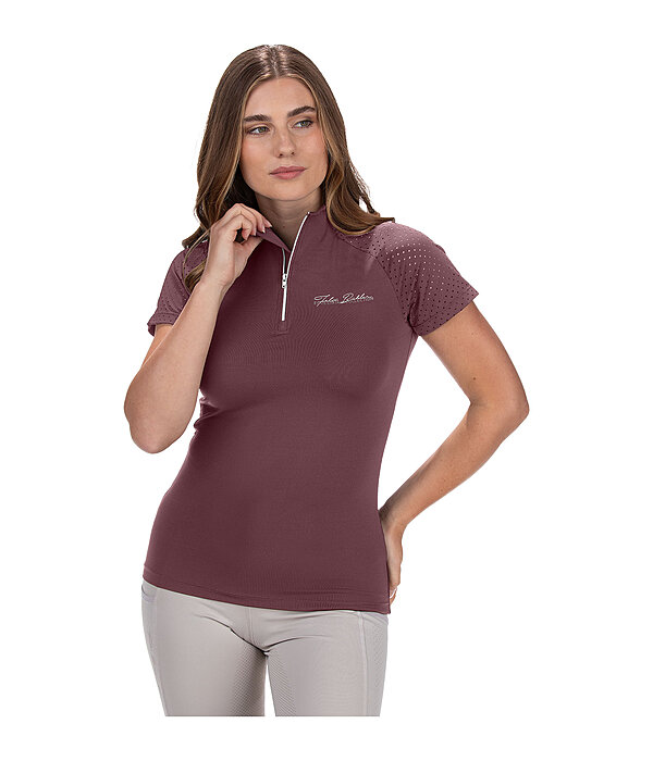 T-shirt funzionale con zip Julie