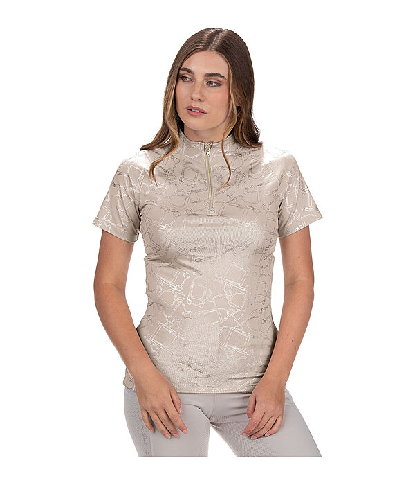 T-shirt funzionale con zip Amber