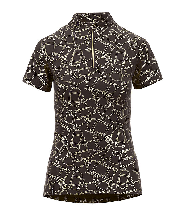 T-shirt funzionale con zip Amber