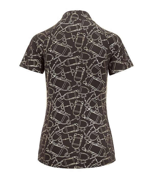 T-shirt funzionale con zip Amber