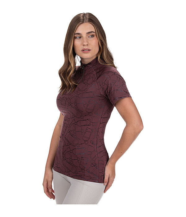 T-shirt funzionale con zip Amber