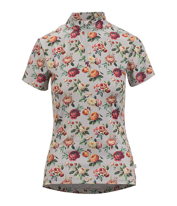 T-shirt funzionale con zip Fleur