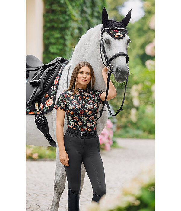 T-shirt funzionale con zip Fleur