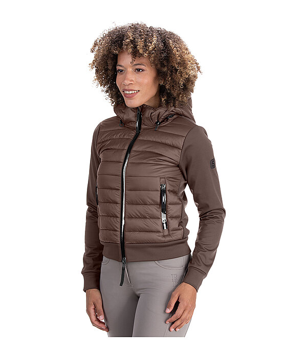 Giacca da equitazione combinata softshell con cappuccio Sabine