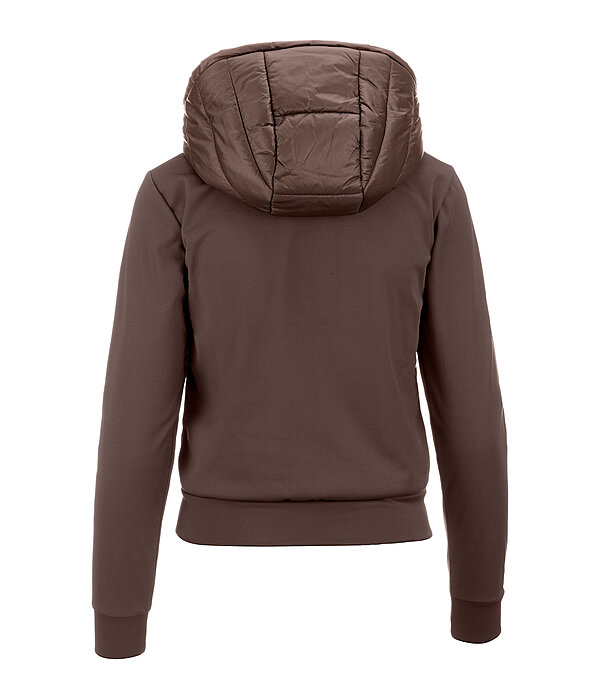 Giacca da equitazione combinata softshell con cappuccio Sabine