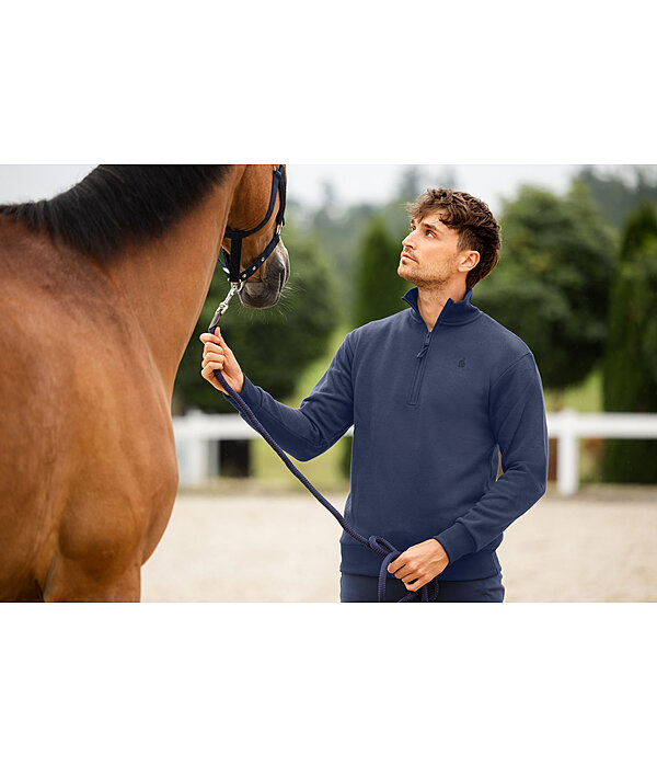 Felpa con mezza zip da uomo Portland