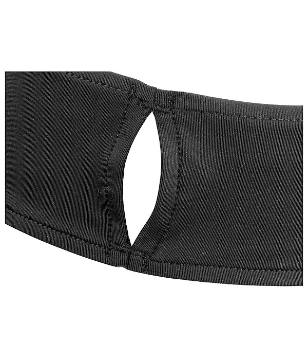 Fascia paraorecchie con foro per coda di cavallo