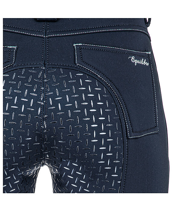 Pantaloni da equitazione termici full grip per bambini Malena