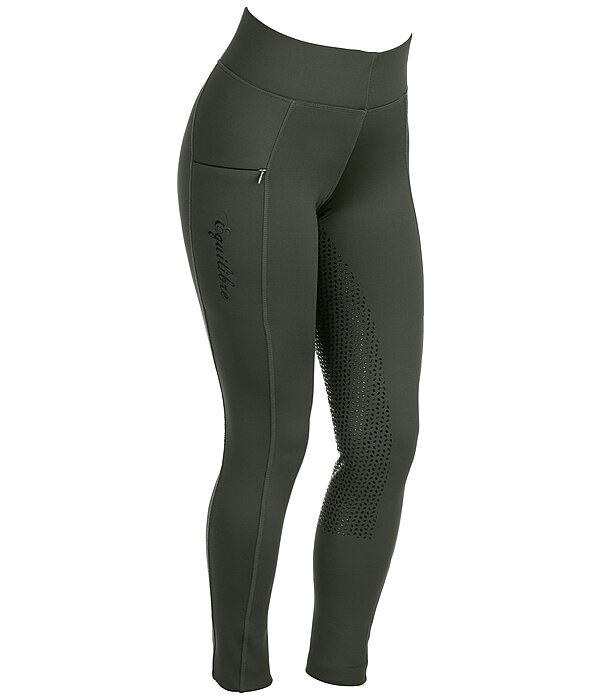 Leggings da equitazione termici full grip Hermine