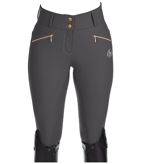 Pantaloni da equitazione softshell a vita alta full grip Ariana