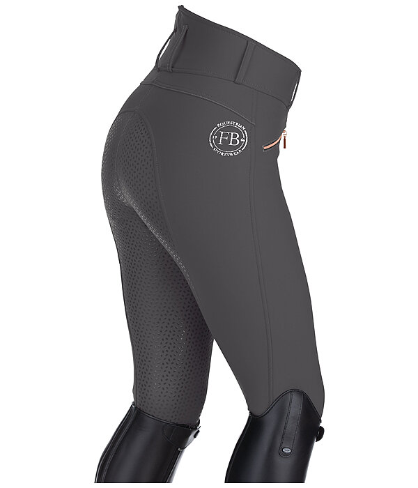 Pantaloni da equitazione softshell a vita alta full grip Ariana