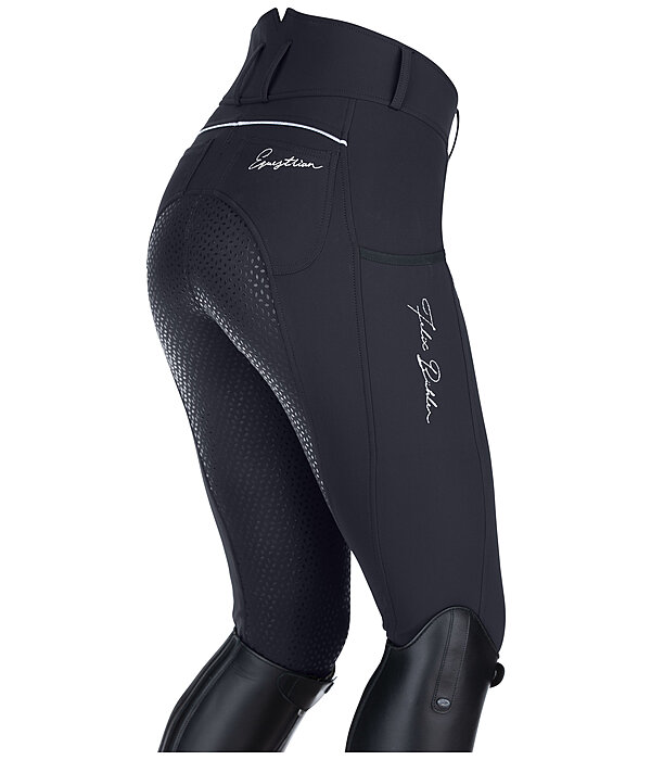 Pantaloni da equitazione termici a vita alta full grip Elodie