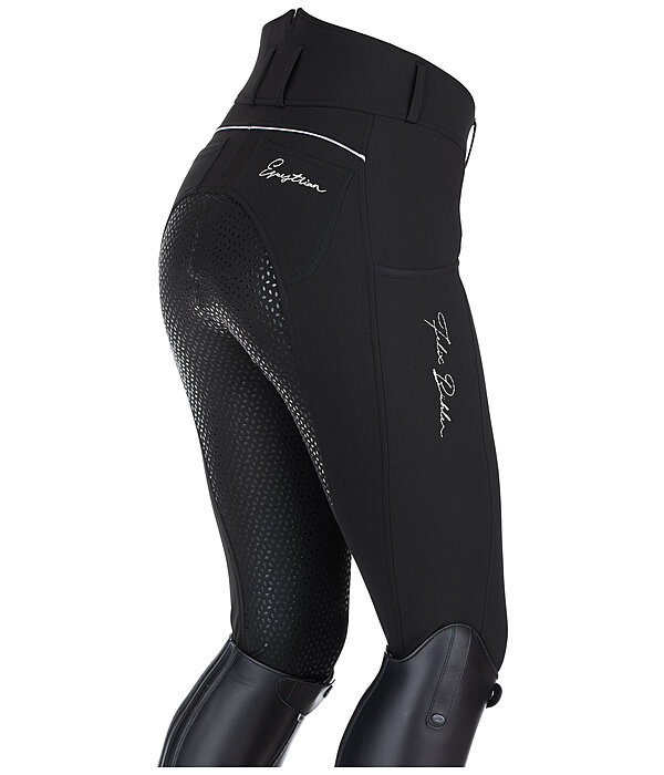 Pantaloni da equitazione termici a vita alta full grip Elodie