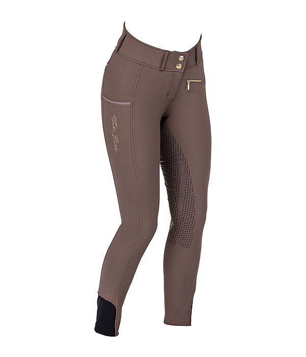 Pantaloni da equitazione termici pro a vita alta full grip Elodie