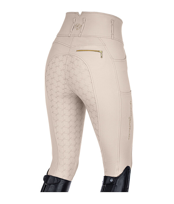 Pantaloni da equitazione full grip a vita alta comfort Tabea