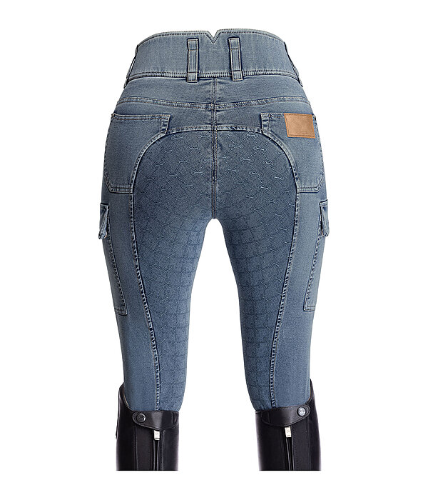 Jeans da equitazione full grip a vita alta Laura