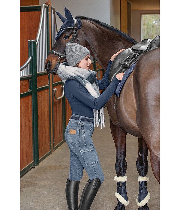 Jeans da equitazione full grip a vita alta Laura