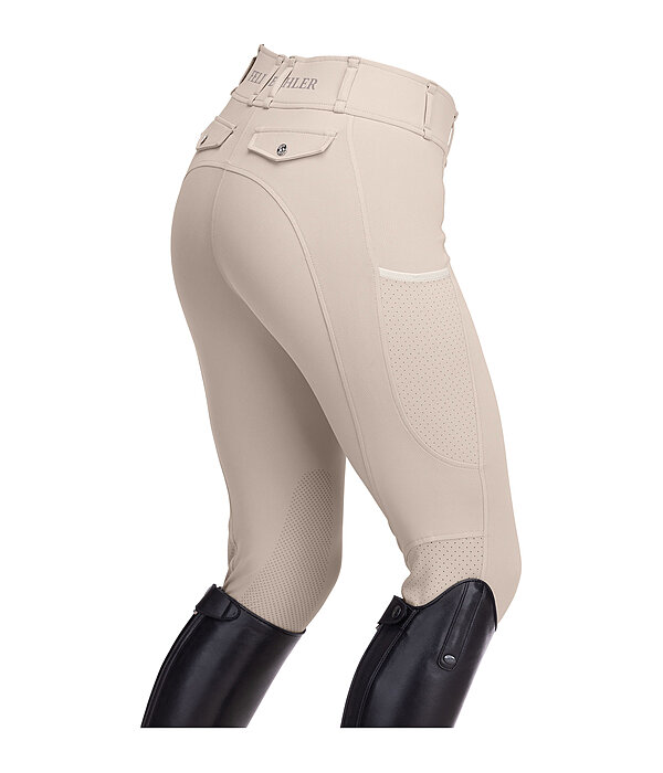 Pantaloni da equitazione hybrid con grip al ginocchio Mesh Romy