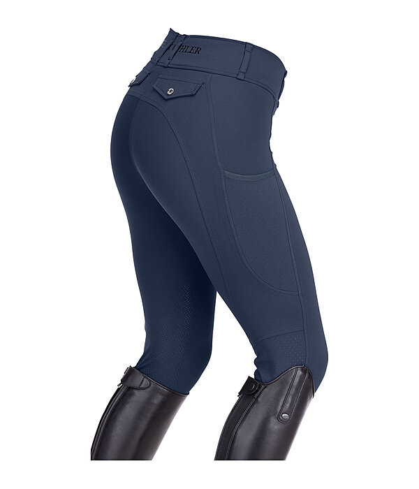 Pantaloni da equitazione hybrid con grip al ginocchio Mesh Romy