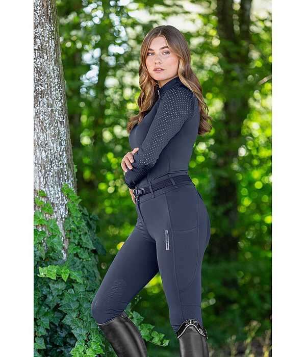 Pantaloni da equitazione hybrid con grip al ginocchio Mesh Romy