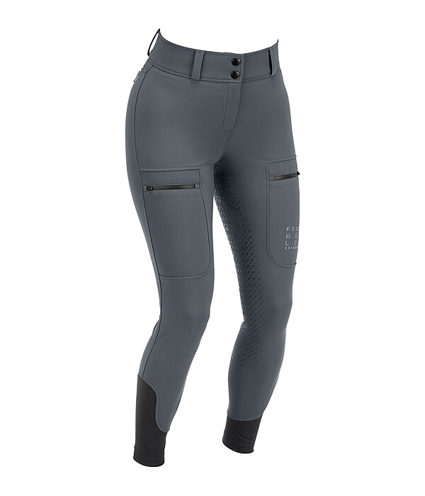Pantaloni da equitazione termici softshell full grip Cosima