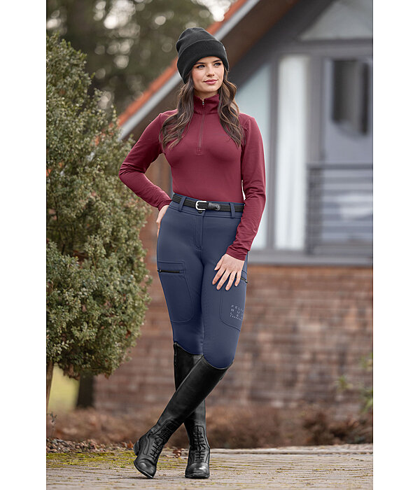 Pantaloni da equitazione termici softshell full grip Cosima