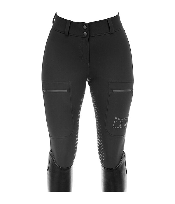 Pantaloni da equitazione termici softshell full grip Cosima