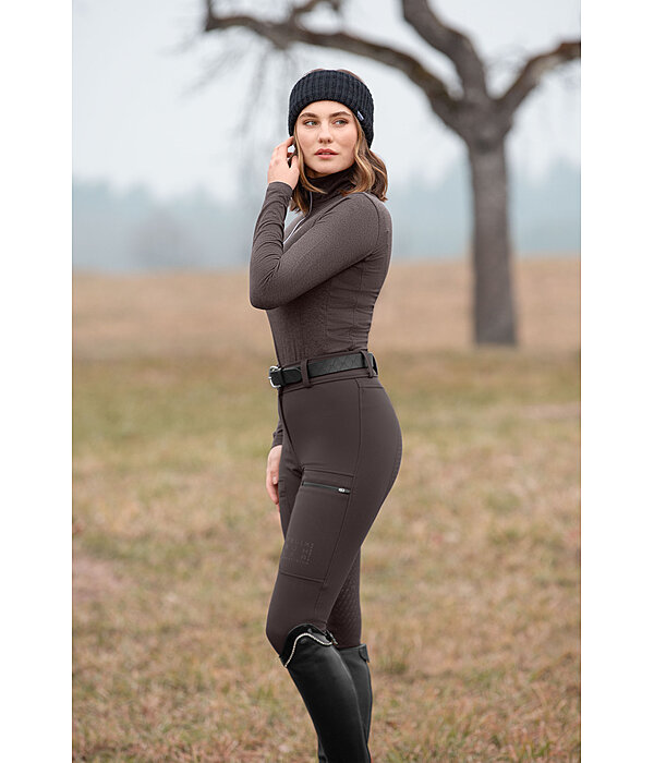Pantaloni da equitazione termici softshell full grip Cosima