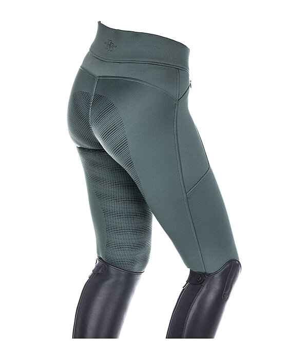 Leggings da equitazione termici a vita alta full grip per bambini Lima