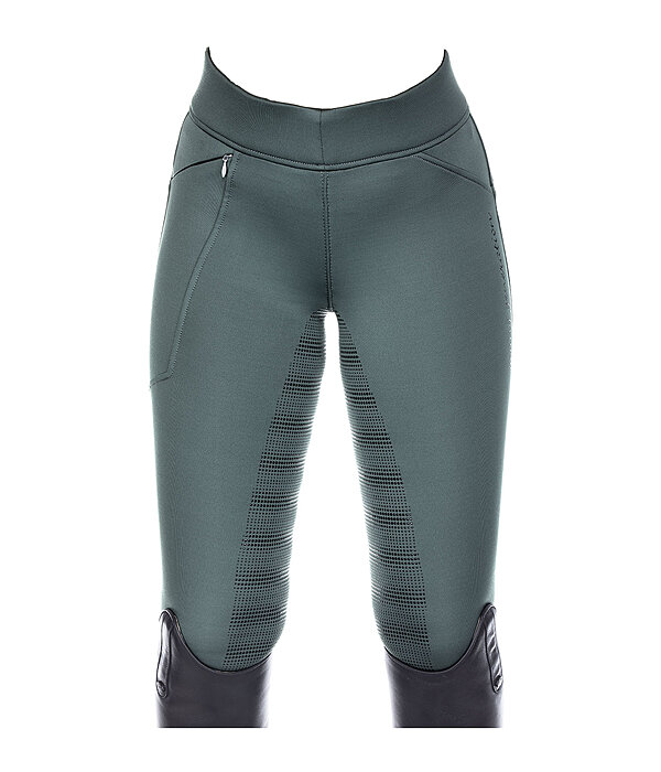 Leggings da equitazione termici a vita alta full grip per bambini Lima