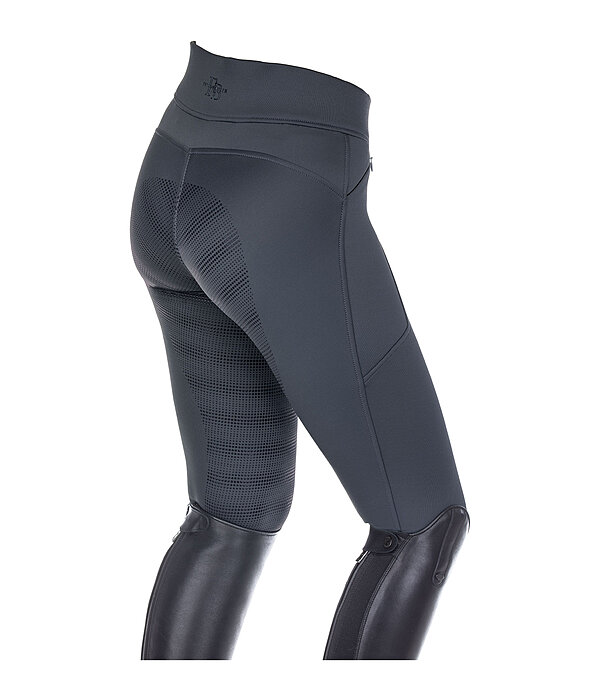 Leggings da equitazione termici a vita alta full grip per bambini Lima