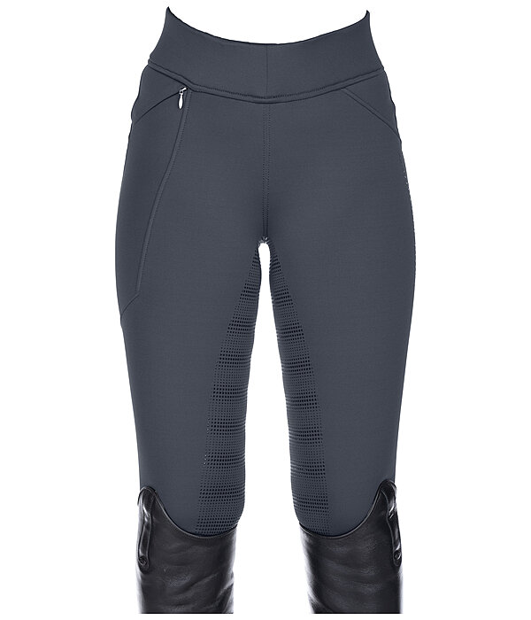 Leggings da equitazione termici a vita alta full grip per bambini Lima