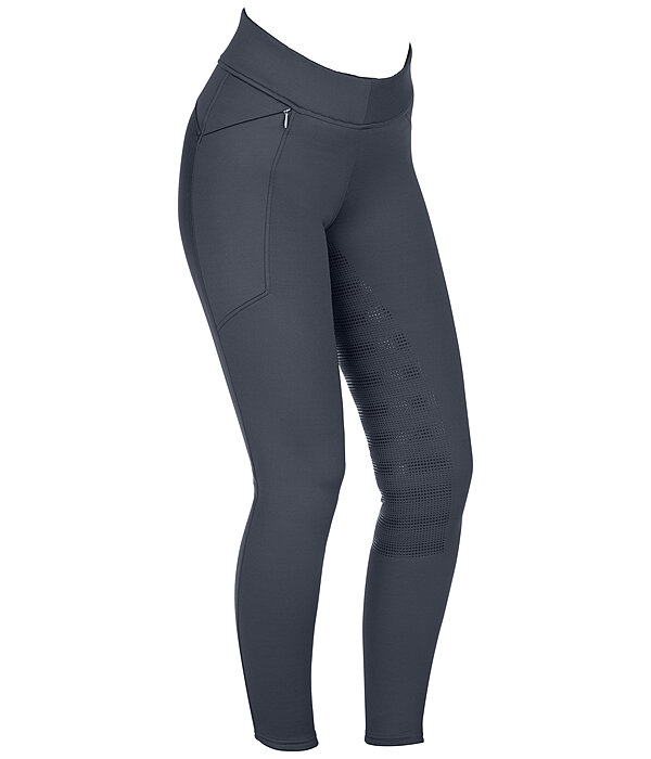 Leggings da equitazione termici a vita alta full grip per bambini Lima