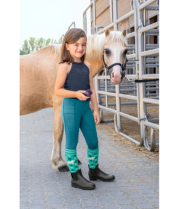 Pantaloni da equitazione hybrid full grip per bambini Ilva