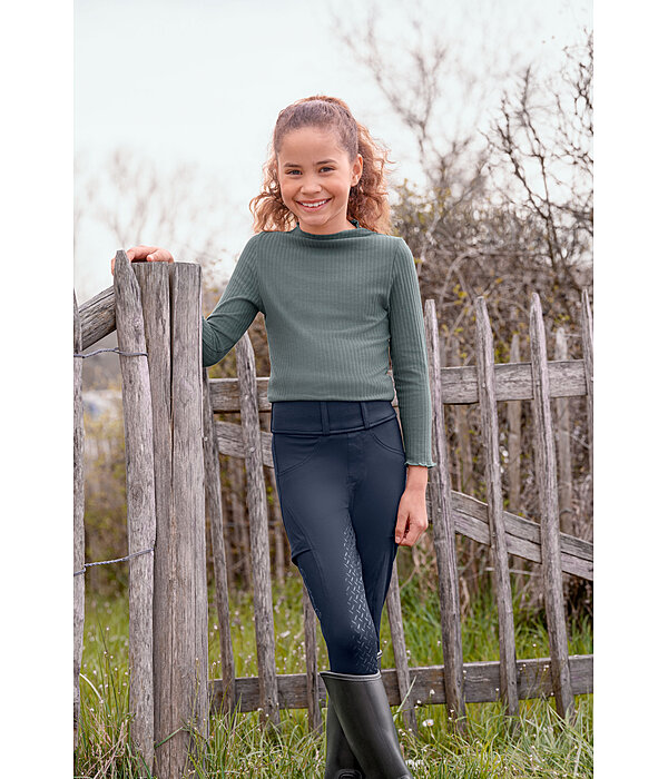 Pantaloni da equitazione hybrid full grip per bambini Ilva