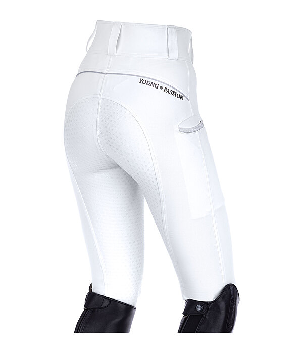 Pantaloni da equitazione hybrid full grip per bambini Jola