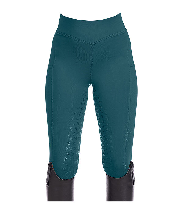 Leggings da equitazione full grip per bambini Laser Cut