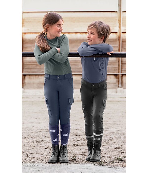 Pantaloni da equitazione full grip per bambini Lorin