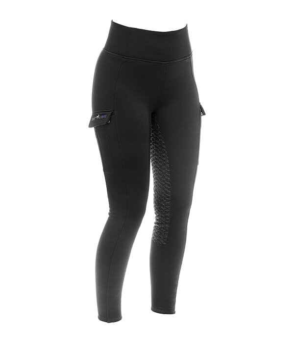 Equilibre Leggings da equitazione termici a vita alta per bambini Lio