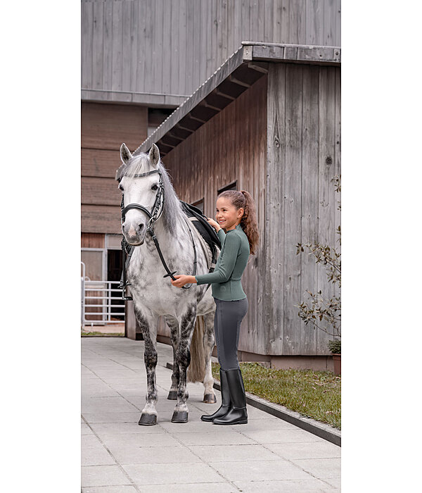 Leggings da equitazione termici full grip per bambini Elina