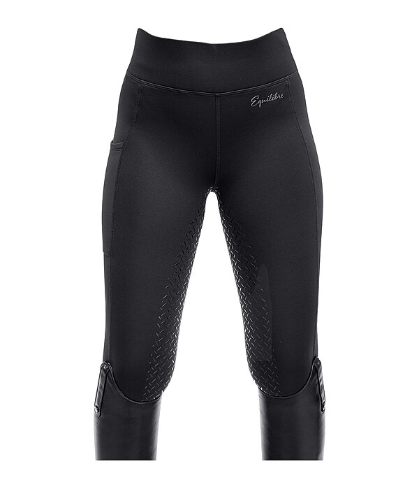 Leggings da equitazione termici full grip per bambini Elina