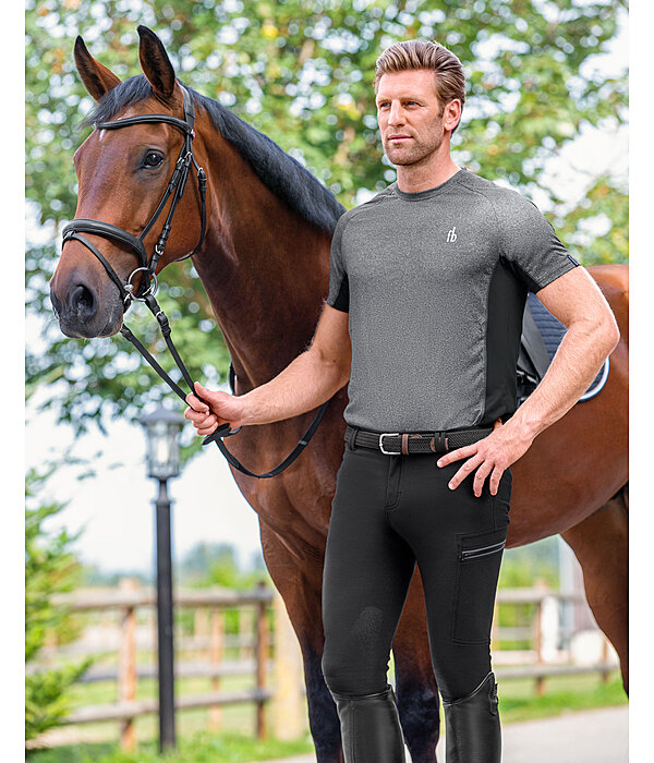 Pantaloni da equitazione da uomo con grip al ginocchio Tex